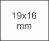 19x16mm - METO EC 1619 eredeti árazószalag