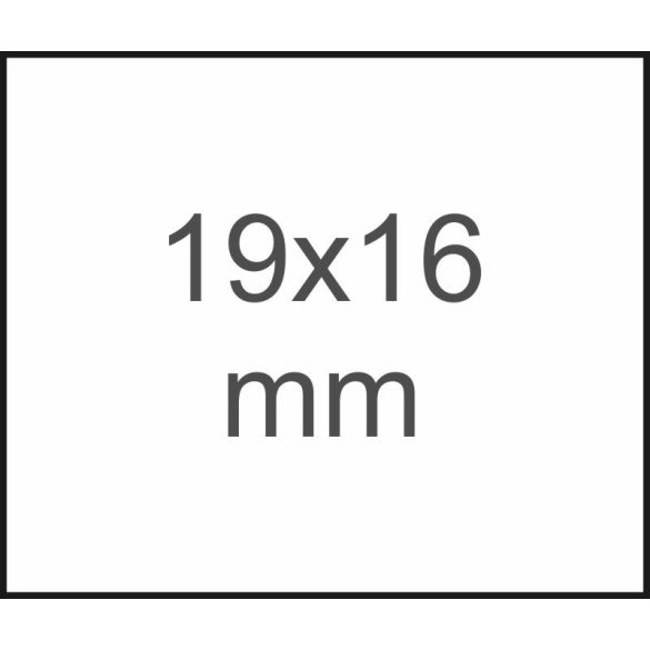 19x16mm - METO EC 1619 eredeti árazószalag