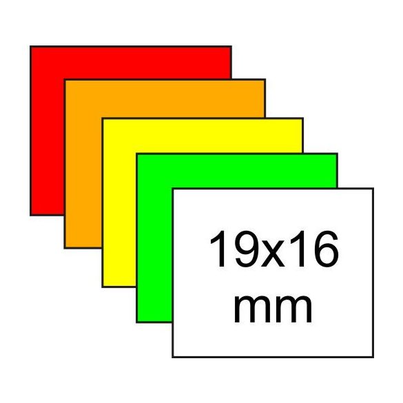 19x16mm - METO EC 1619 eredeti árazószalag