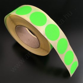 20mm körcímke FLUO ZÖLD (1.000 db/tek)