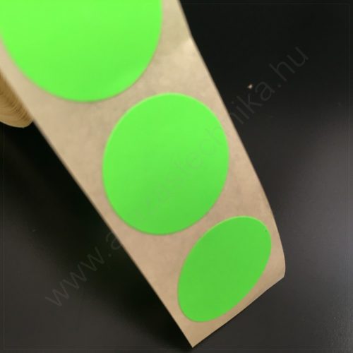 20mm körcímke FLUO ZÖLD (1.000 db/tek)