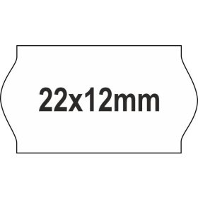 22x12mm fehér árazógépszalag