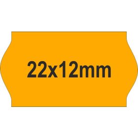 22x12mm ORIGINAL árazócímke - FLUO narancs