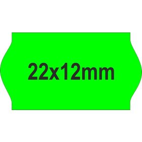 22x12mm ORIGINAL árazócímke - FLUO zöld