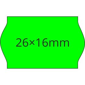 26x16mm FLUO zöld ORIGINAL árazócímke