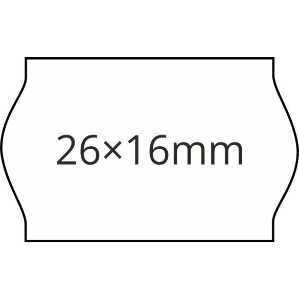 25x16mm kék árazógépszalag