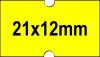 21x12mm árazócímke - FLUO citrom - eredeti OLASZ (1.000db/tek)