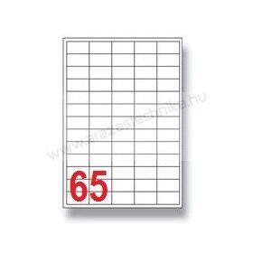 38x21,2mm 65 db/ív Rayfilm íves etikett címke [0102A]