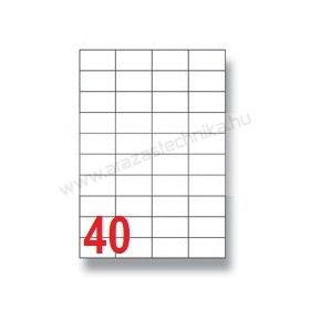 52,5x29,7mm 40 db/ív Rayfilm íves etikett címke [0304A]