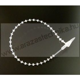 Gyorskötöző 12,5 cm fehér (1.000db/cs) - áttetsző
