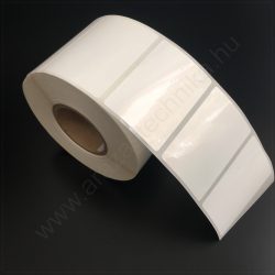   60×40 mm PP WHITE - műanyag öntapadós címke (1.000db/tek)