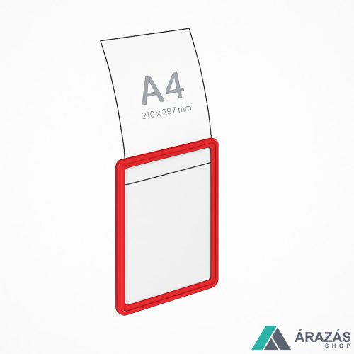 Plakátkeret A4 PIROS