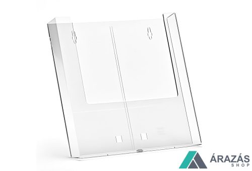 Prospektustartó A4 plexi fali-asztali