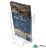 Prospektustartó A6 plexi (fali - asztali szórólaptartó)