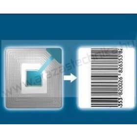   RF árúvédelmi címke 40x40mm (1.000db/csomag) ECO vonalkódos