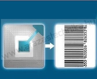 RF árúvédelmi címke 40x40mm (2.000db/csomag) OPTI +EAN