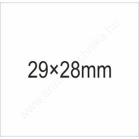 29x28mm fehér Original árazócímke