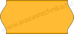 26x12mm eredeti OLASZ FLUO narancs árazószalag