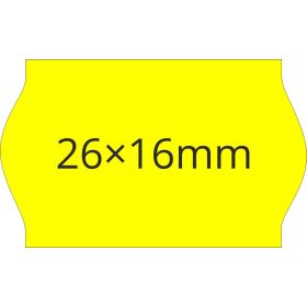 26x16mm FLUO citrom ORIGINAL árazócímke