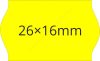 26x16mm FLUO citrom ORIGINAL árazócímke