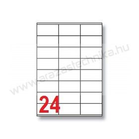 70x35mm 24 db/ív Rayfilm íves etikett címke [0507A]
