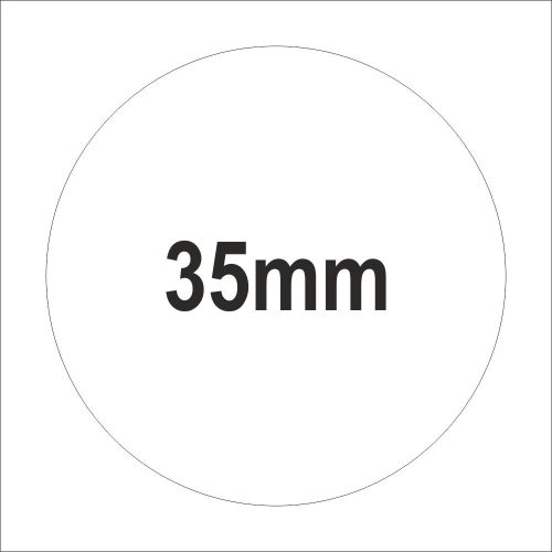 35mm FEHÉR körcímke TT papír (1.000db/40)
