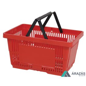 22 literes kézi bevásárló kosár - piros