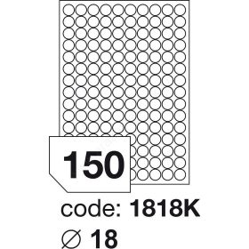 Körcímke 18mm (150db/ív) Rayfilm (20ív/#)