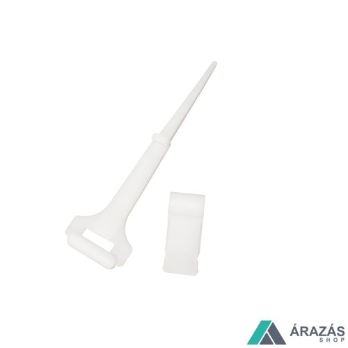 Árkazetta rögzítő - TÜSKE fehér műanyag + ADAPTER