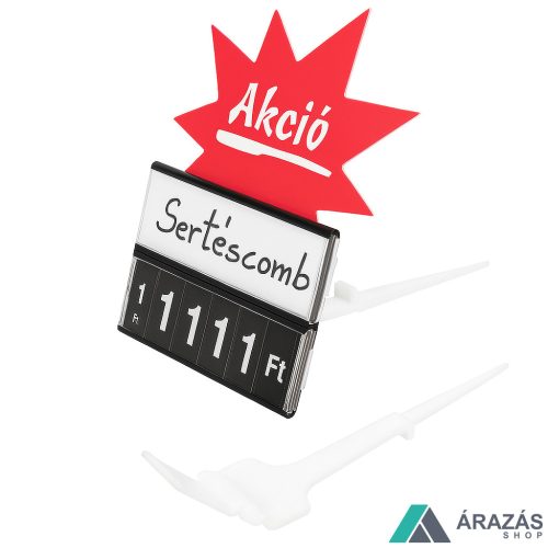 Árkazetta rögzítő - TÜSKE fehér műanyag + ADAPTER