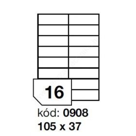 105x37 mm 16 db/ív Rayfilm íves etikett címke [0908A]