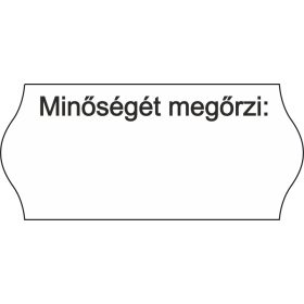   26x12mm "Minőségét megőrzi" címke (1400db/tek)