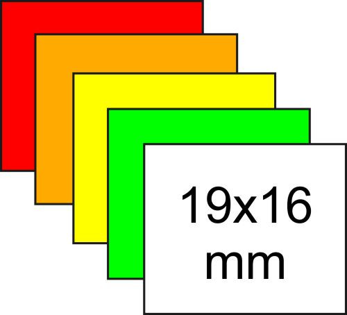 19x16mm Meto EC1619 ZÖLD eredeti árazócímke