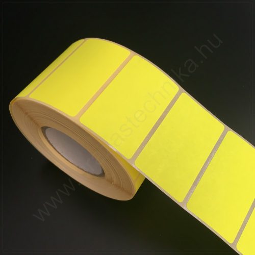 50x30mm TT papír címke fluo CITROM (1.000db/40) REM. visszaszedhető