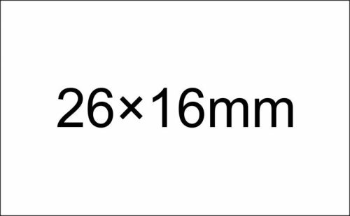 26x16mm  fehér ORIGINAL árazócímke - szögletes
