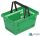 22 literes kézi bevásárló kosár - zöld