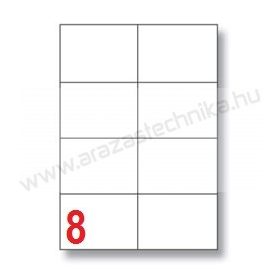105x74mm 8 db/ív Rayfilm íves etikett címke [0931A]