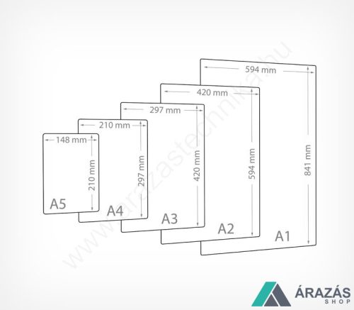 A5 fekete PVC lap (148x210mm) folyékony krétával írható