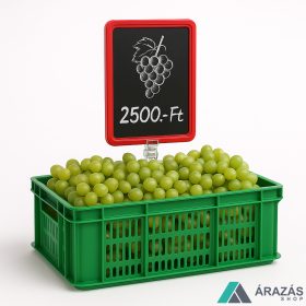   Zöldséges krétatábla szett: A4 keret + csipesz + fekete tábla