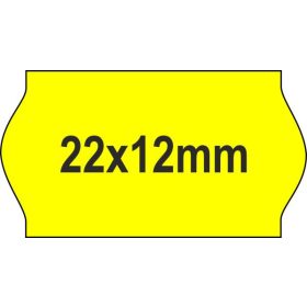 22x12mm ORIGINAL árazócímke - FLUO sárga