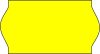 22x12mm ORIGINAL árazócímke - FLUO sárga
