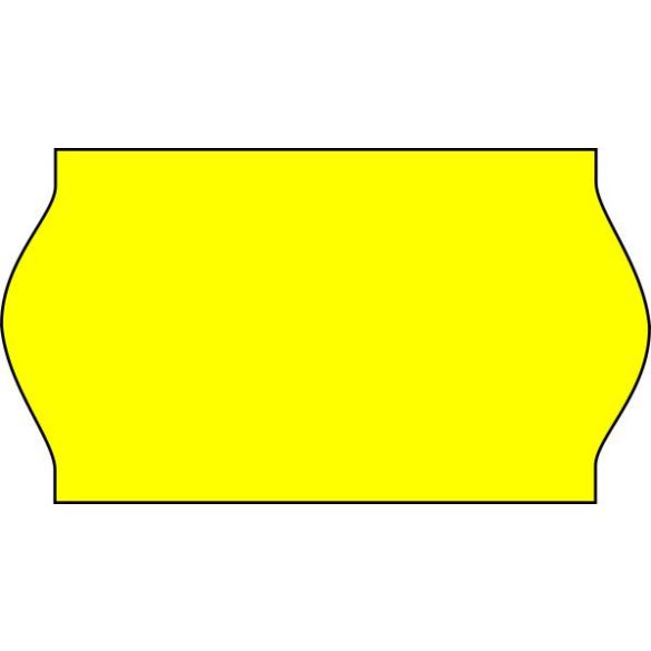 22x12mm árazócímke - FLUO citrom  - eredeti OLASZ (1400db/tek)