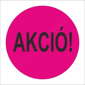 35mm AKCIÓ - fluo PINK körcímke (1.000db/tek)