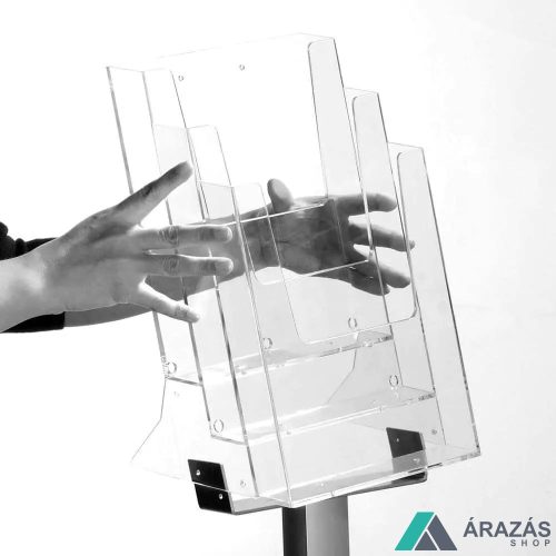 Prospektustartó - A4 állványos