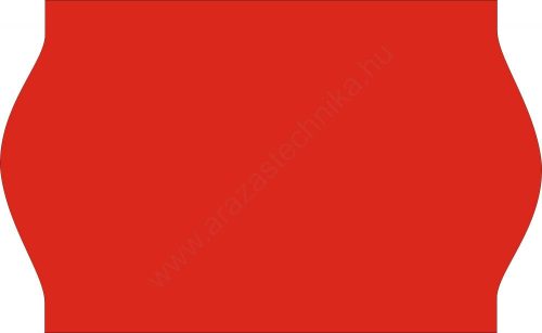 26x16mm piros ORIGINAL árazócímke
