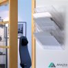 Prospektustartó fali A4 fekvő FLEXIBOXX 6 rekeszes - átlátszó (1709785400)