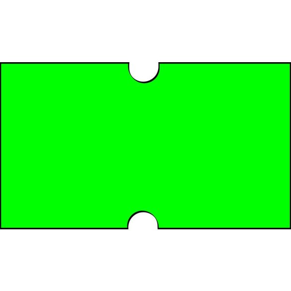 21×12mm fluo zöld árazócímke