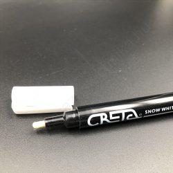 Krétamarker FEHÉR CRETA 1-2 mm - vízzel lemosható