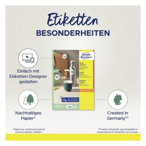 6225-10 Avery 51mm körcímke