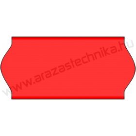 26x12mm ORIGINAL - FLUO piros árazószalag (1400db/tek)